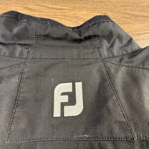 FootJoy DryJoy Men's Short Sleeve Zip Front Rain Jacket Size XL Black Golf